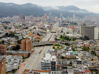 Vista de la ciudad de Bogotá, Colombia.