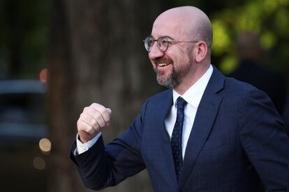 El presidente del Consejo Europeo, Charles Michel, el jueves en Varsovia.