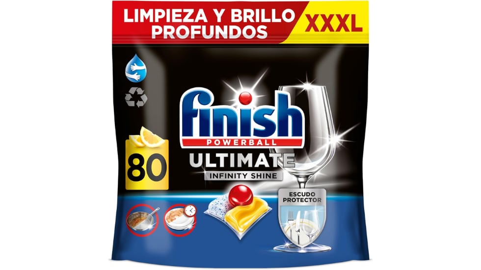 Pastillas para el lavavajillas Finish.