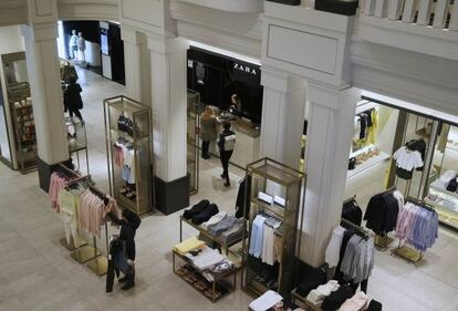 Una tienda de Zara, de Inditex, en Madrid