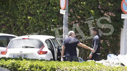 Momento de la detención de Antonio Manuel Guerrero Escudero.