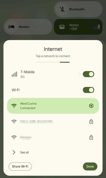 Novedades en el acceso WiFi Android 16