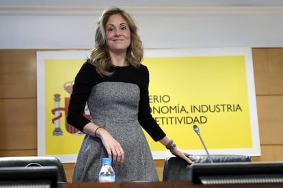 La secretaria de Estado del Tesoro, Emma Navarro, el pasado mes de enero