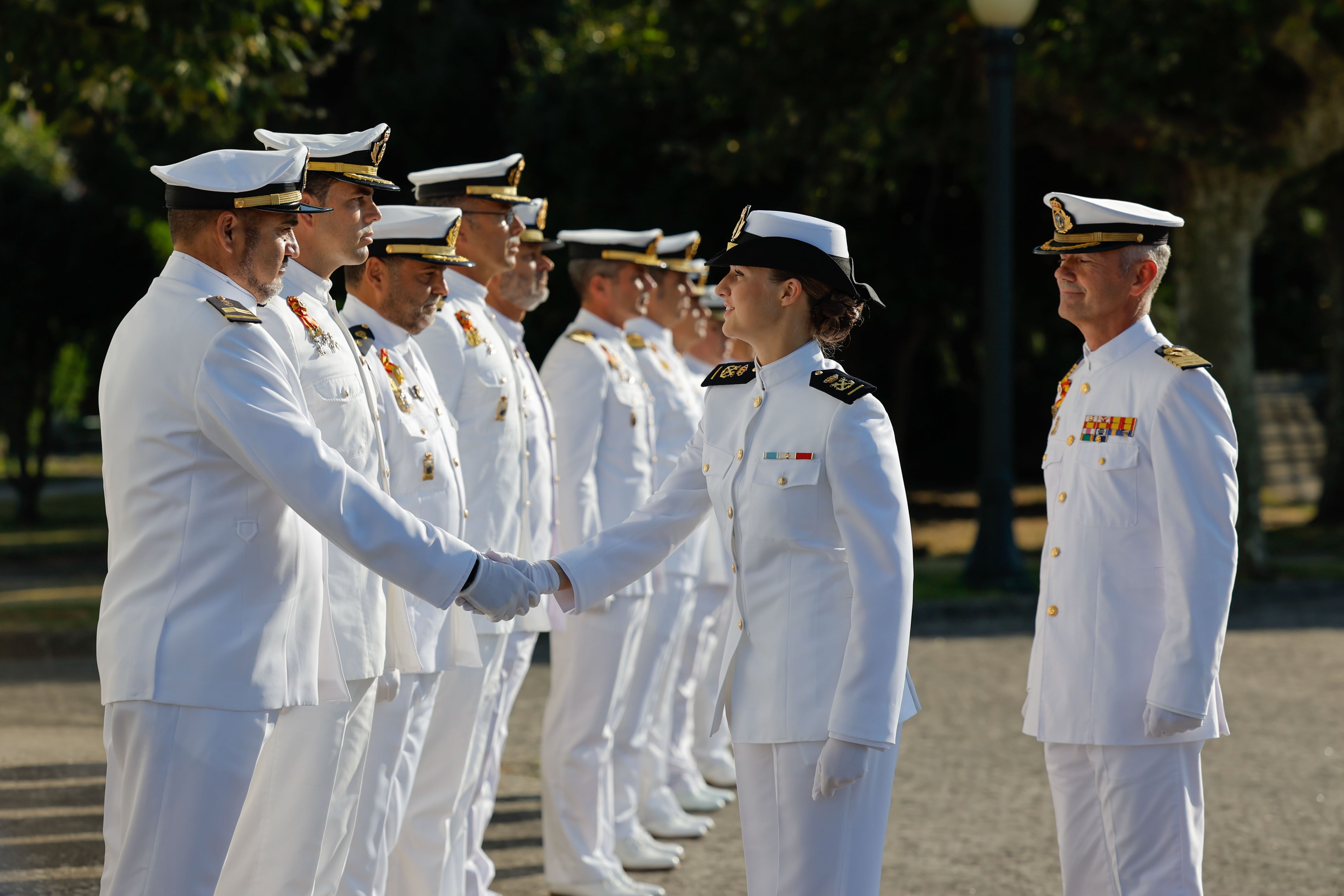 La princesa Leonor se estrena como guardiamarina