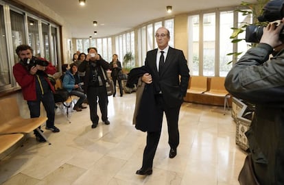 Francis Franco Mart&iacute;nez Bordi&uacute; llegando a los juzgados de Teruel el pasado 22 de enero. 