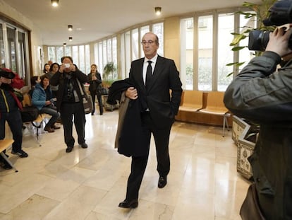 Francis Franco Mart&iacute;nez Bordi&uacute; llegando a los juzgados de Teruel el pasado 22 de enero. 
