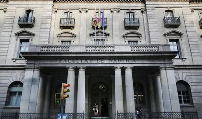 Facultad de N&aacute;utica, ubicada en el Pla de Palau.