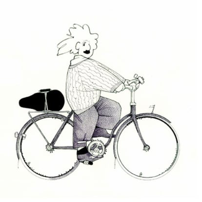 Albert Einstein visto por Loredano.