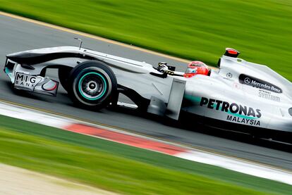 El heptacampeón del mundo, durante los entrenamientos libres en Albert Park.