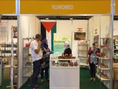 El expositor de Ruwomen en la feria BioCultura de Madrid.