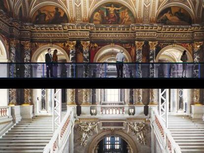 Escaleras principales del Museo de Historia del Arte de Viena.