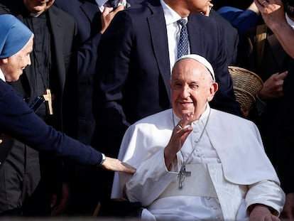 El papa Francisco durante un acto en el Vaticano, el 29 de mayo.