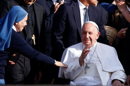 El papa Francisco durante un acto en el Vaticano, el 29 de mayo.