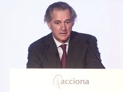 El presidente ejecutivo de Acciona, José Manuel Entrecanales.