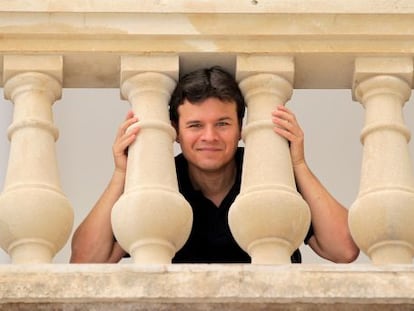 Pablo Jarillo-Herrero, en la Nau de la Universitat de Val&egrave;ncia.