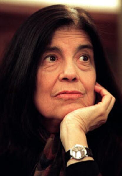 Susan Sontag, fotografiada en una visita a Madrid en 2002.