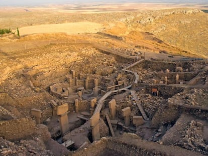 Imagen de las monumentales construcciones megal&iacute;ticas de G&ouml;bekli Tepe, en Turqu&iacute;a.