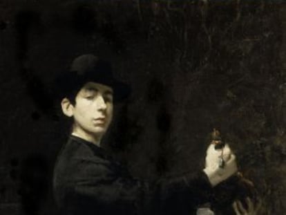 Autoretrato de Ramon Casas, de 1883.