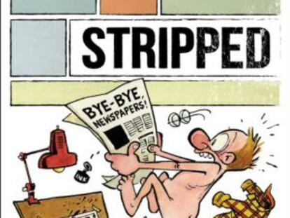 Cartaz de Bill Watterson para o filme 'Stripped'.