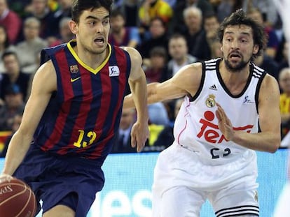 Satoransky y Lull en el Bar&ccedil;a-Madrid.