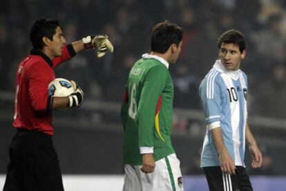 Messi en un momento del partido inaugural de la Copa América 2011, contra Bolivia.