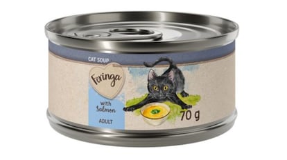 Esta clase de sopa para felinos no contiene ningún tipo de cereal y es apta para animales con intolerancias.
