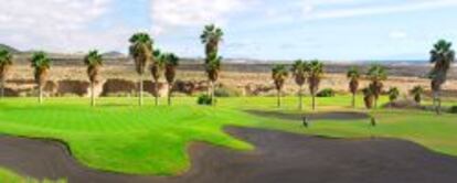 Campo de golf en Canarias.