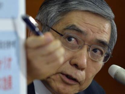 El nuevo gobernador del Banco de Japón (BOJ), Haruhiko Kuroda,