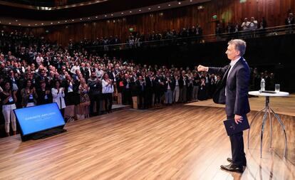 El presidente de Argentina, Mauricio Macri, preside un encuentro con integrantes de su gobierno, el 21 de marzo pasado.