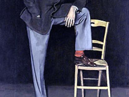 Retrato del galerista Pierre Matisse, realizado por Balthus en 1938.