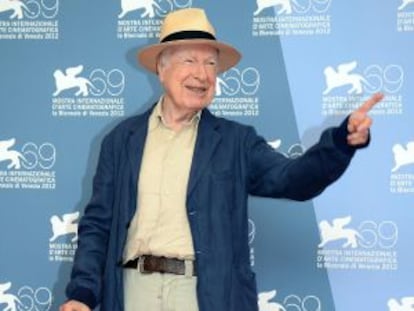 El director británico Peter Brook, ayer en Venecia.