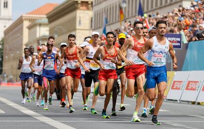 Prueba de marathon, este lunes, en Múnich.