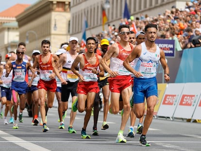 Prueba de marathon, este lunes, en Múnich.