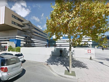 Fachada del hospital de Can Misses de Ibiza. 