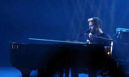 Pablo Albor&aacute;n en el concierto de inicio de su gira.