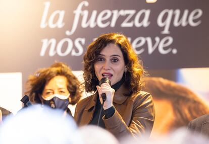 Ayuso visita Valladolid para apoyar a Mañueco en un acto de campaña electoral