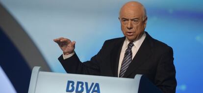 El presidente de BBVA, Francisco González.