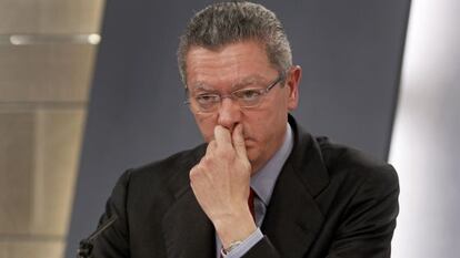 Ruiz-Gallardón, tras el Consejo de Ministros del 21 de diciembre.