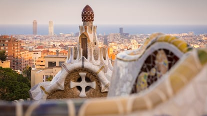 Detalle del Parc Güell, en Barcelona.