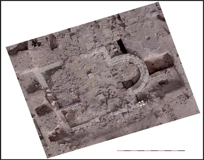 Sinagoga hallada en la ciudad iberorromana de Cástulo, en Linares (Jaén).