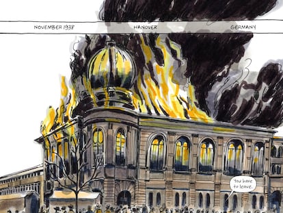Viñeta de la autora B. Carrot incluida en el cómic 'La imagen de lo inconcebible', cedida por la editorial Scratch Books.