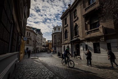 El barrio París-Londres en Santiago.