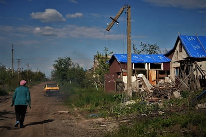 Kamianka ha quedado totalmente destruida después de la ocupación rusa. 