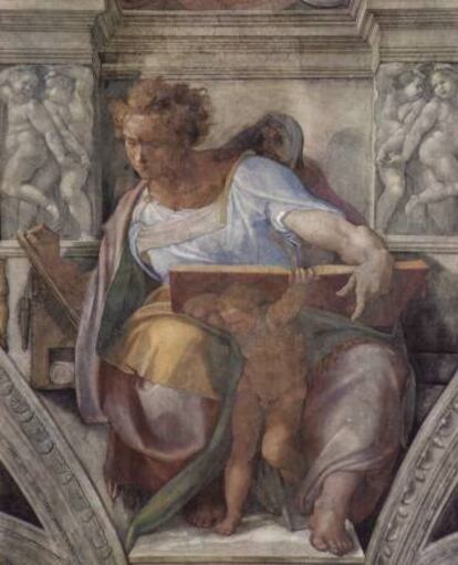 Daniel en un detalle de la Capilla Sixtina.