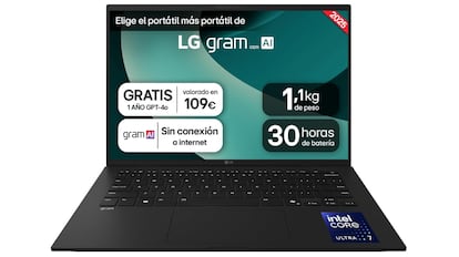 El LG gram 14 incorpora tres inteligencias artificiales —Copilot, LG gram Link y LG Security Guard— que optimizan el rendimiento, la conectividad y la seguridad del equipo.