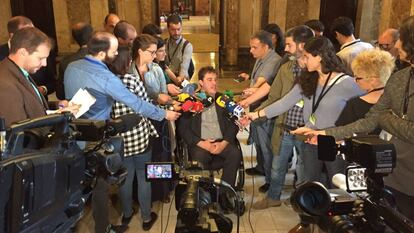 David Bonveh&iacute;, este martes en el Parlament.