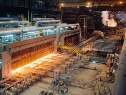 Instalación siderúrgica en Avilés.