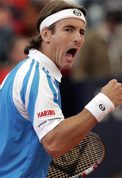 Tommy Robredo, durante la final de Hamburgo.