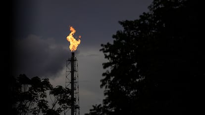 Plataforma petrolífera en el Estado de Amazonas (Brasil).