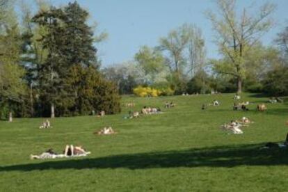 Parque de Riegrovy sady, al norte de Praga.